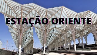 Lisboa Estação Oriente comboios e metros [upl. by Orodisi]