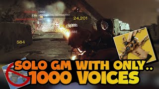 Solo Insight Terminus GM Using ONLY 1k Voices  Destiny 2 [upl. by Ibbor357]