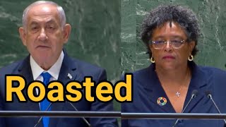 Barbados PM’s extraordinary reply to Netanyahu for selective use of Bible in UN  Janta Ka Reporter [upl. by Olsson584]