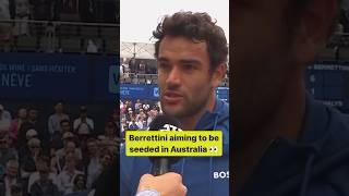 Matteo Berrettini shares his goals after winning 9th career ATP Title in Gstaad 🎥 ATP Media [upl. by Nitaf530]