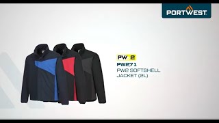 Portwest PW271  PW2 Softshell Jacket 2L  EN [upl. by Alyakcim]