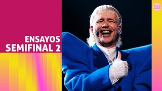 EUROVISIÓN 2024 PRIMER ENSAYO DE LOS PAÍSES DE LA SEGUNDA MITAD DE LA SEMIFINAL 2 [upl. by Nobe]