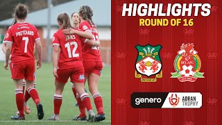 HIGHLIGHTS  Wrexham AFC vs Briton Ferry Llansawel Genero Adran Trophy [upl. by Dahs803]