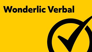 Free Practice Wonderlic Verbal Study Guide [upl. by Panter]