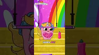 Sweet Treat Stage Fright 🎤🌈 RainbowCorns  Cartoons For Kids Shorts [upl. by Darej]