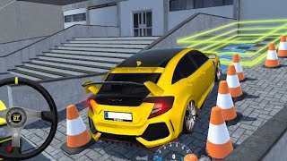 HONDA CİVİC TYPER Zorlu PARKİNG Görevlerinde  Realistik Araba Sürüş Oyunu Car Parking 3D [upl. by Elenahc440]