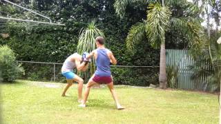 Backyard Boxing  KO  Brad Hodge v Sean Boer [upl. by Primo798]