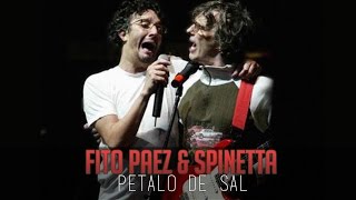 Fito Paez amp Spinetta  Pétalo de Sal LETRA [upl. by Dazhahs]