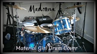 Madonna  Material Girl Drum Cover [upl. by Alenoel165]