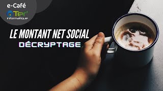 Ecafé de la paie  Le montant net social décryptage [upl. by Assillim746]