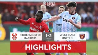 Late Winner Breaks Kiddy Hearts  Kidderminster Harriers 12 West Ham AET  Emirates FA Cup 2122 [upl. by Linis135]