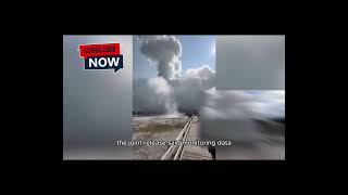 Hydrothermal explosion Yellowstone National Park news HydrothermalExplosion GeothermalActivity [upl. by Acinhoj]