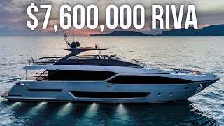 Touring a 7600000 Riva SuperYacht [upl. by Myron]