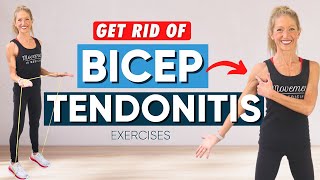 Get Rid of Bicep Tendonitis Exercises Follow Along for Pain Relief [upl. by Parrnell]