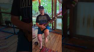 Hurricane Blues On Cigar Box Guitar with HoneyTone Amp [upl. by Eisdnil]