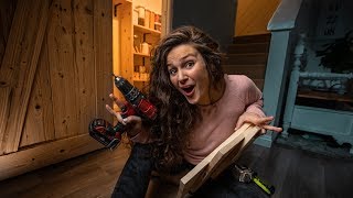 DIY Pantry Shelves  That closet under the stairs  Home Improvement [upl. by Cr]