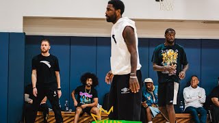 Kyrie irving Invites Jalen Brunson Julius Randle Donte Divencenzo Kyle Anderson amp more to his run [upl. by Anilocin438]