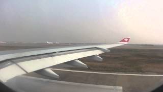 Trouble during Take Off  Swiss Airbus A340300 [upl. by Nired]