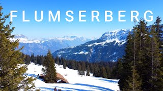 Winterwandern am Flumserberg Kanton StGallen Schweiz [upl. by Letnwahs688]