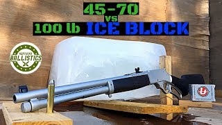 4570 vs Ice 100 lb Block [upl. by Martel]