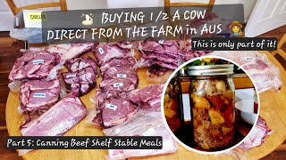 Shelf Stable BEEF POT ROAST in a JAR  Working our way through our HALF A COW order Direct from Farm [upl. by Rosane451]