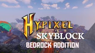 I played minecraft hypixel skyblock in bedrock addition for the first time Ep1 [upl. by Lash804]