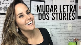 Como mudar fonteletra dos stories do Instagram Stories Instagram [upl. by Goulder]