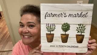 New 2025 calenders at Dollar Tree including Farmers Market [upl. by Adekan]