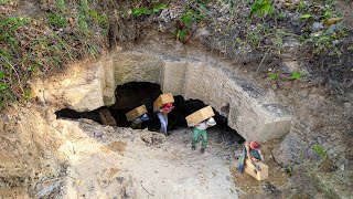 Building Giant Primitive Bricks Deep Underground Factory [upl. by Tabbatha]