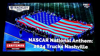 National Anthem for NASCAR Craftsman Truck Series 2024 Rackley Roofing 200 [upl. by Janicki104]