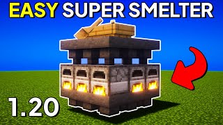 The EASIEST Super Smelter In Minecraft 120 Java amp Bedrock [upl. by Doi504]