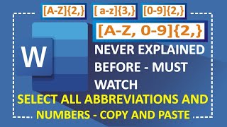 Find All Acronyms in Word  create a list of abbreviations in Microsoft word  Acronym finder Word [upl. by Wales952]