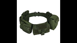 Yakeda Tactical Duty Belt Gun Belt YD2012 Green Color [upl. by Bradleigh]