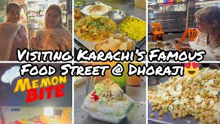 Vlog  17  Visiting Karachi’s Famous Food Street  Dhoraji😍 [upl. by Neggem908]