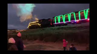 Paignton and Dartmouth Steam Railway Christmas Train of Lights at Goodrington [upl. by Wennerholn638]