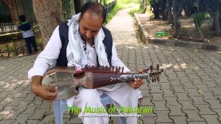 Awesome Rabab Rubab Instrument by a Pakistani man at DamaneKoh garden [upl. by Eilatan691]