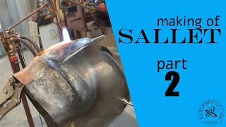 Making the Sallet XV century  Part 2 [upl. by Anwahs]