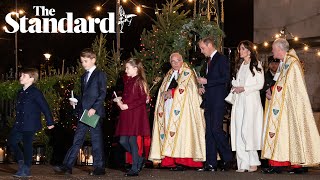 Members of the Royal Family attend Christmas Carol Service at Westminster Abbey [upl. by Merlina]