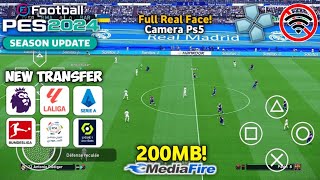 eFootball Pes 2024 Ppsspp New Update Hanya 200MB Camera Ps5 Best Graphics [upl. by Turner692]