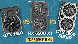 GTX 1650 vs RX 6500 XT vs GTX 1660 SUPER ОБЗОР И ТЕСТ  ТЕСТ RX 6500 XT PCIe 30 vs 40 [upl. by Demitria365]