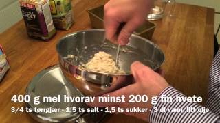 Hvordan bake brød på 35 minutter [upl. by Schlessel]