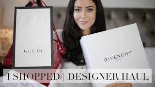 Designer Haul  Gucci Givenchy Jimmy Choo  Tamara Kalinic [upl. by Arutek]