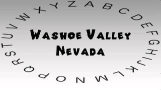 How to Say or Pronounce USA Cities — Washoe Valley Nevada [upl. by Ceil]