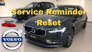 Service Reminder Reset  VOLVO S90  Tools to Ease Your Daily Life [upl. by Ahseinek]