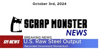 US Weekly Raw Steel Output Sees 27 Decline in Late September 2024 [upl. by Anid577]