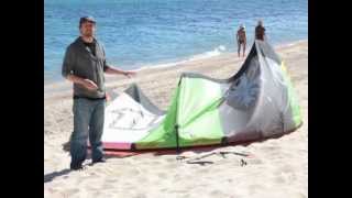 2012 North Evo Kiteboarding Kite Review [upl. by Leahsim]