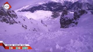 Meribel Grand Couloir Black off the edge [upl. by Annayak820]