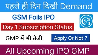 GSM Foils IPO  Villas Transcore IPO  Upcoming IPO  All IPO GMP Today [upl. by Cahn]