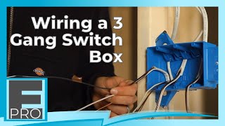 Setting Up Wires for Switches in a 3 Gang Switch Box [upl. by Tybi]