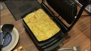 Kartoffelgratin im Tefal OptiGrill plus SnackingampBaking [upl. by Anamor]